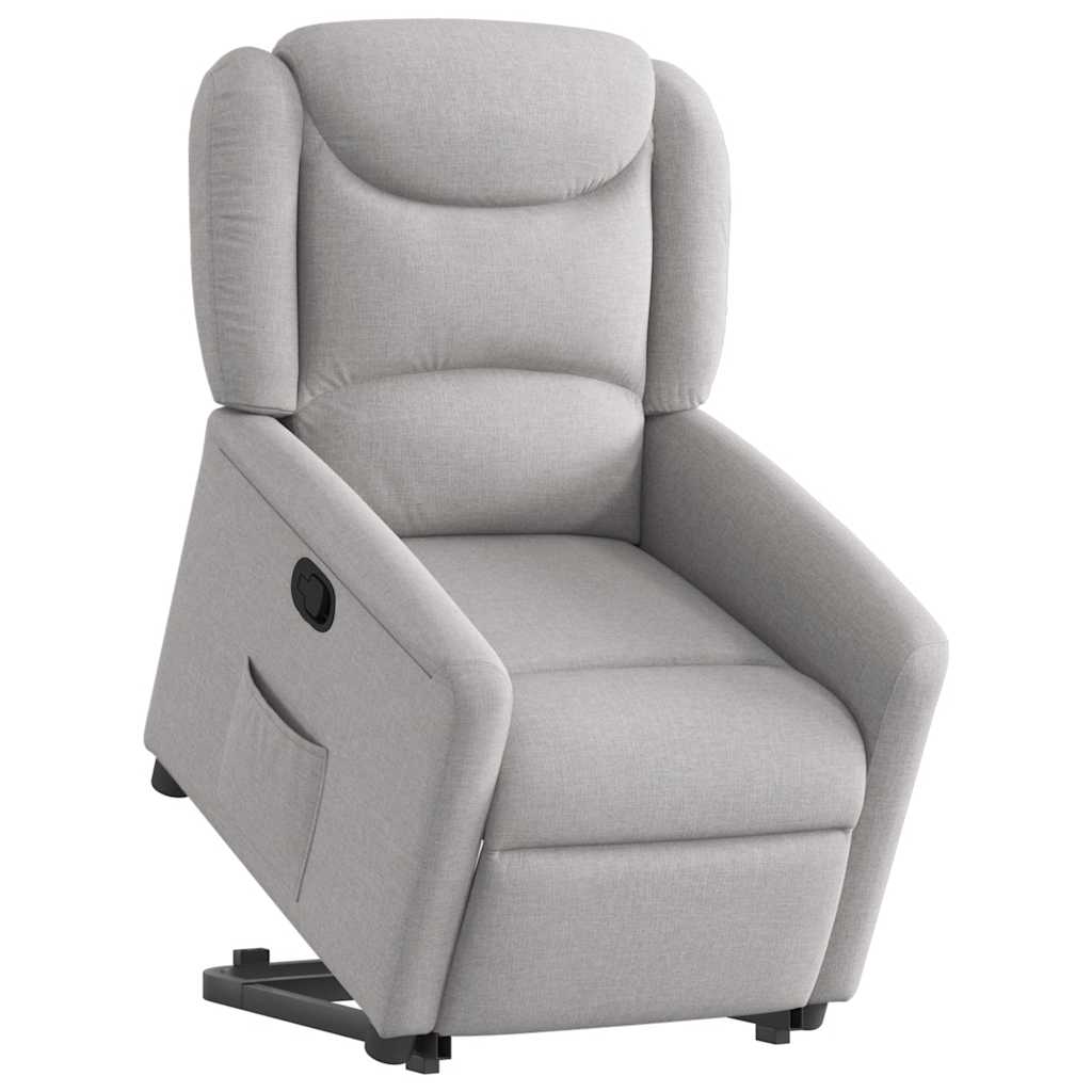 Fauteuil inclinable gris nuage tissu