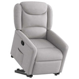 Fauteuil inclinable gris nuage tissu