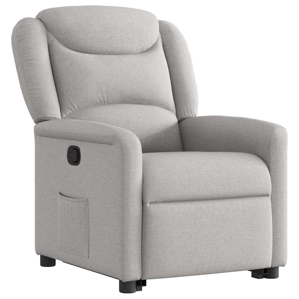 Fauteuil inclinable gris nuage tissu