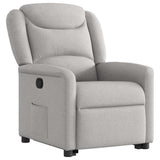Fauteuil inclinable gris nuage tissu