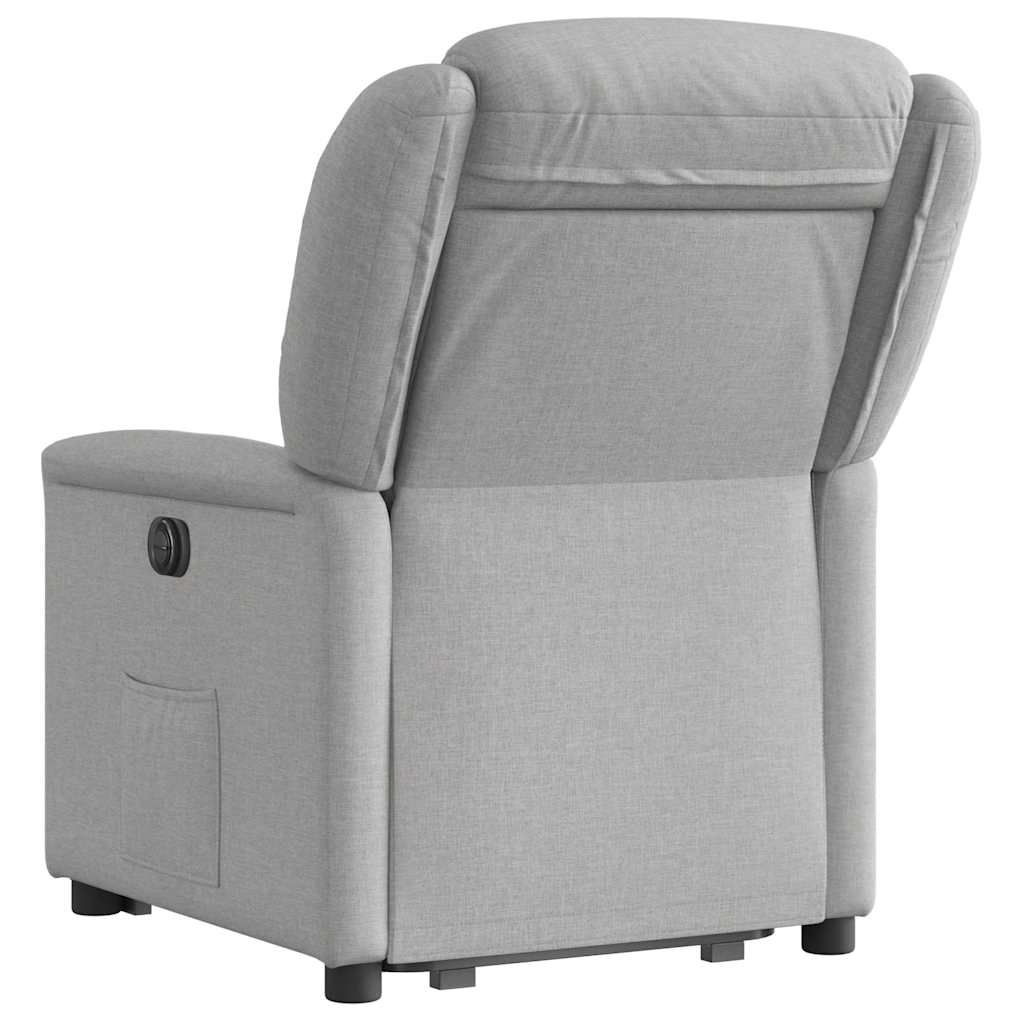 Fauteuil inclinable gris nuage tissu