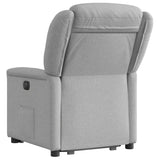 Fauteuil inclinable gris nuage tissu