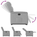 Fauteuil inclinable gris nuage tissu