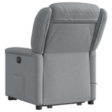 Fauteuil de massage inclinable Gris clair Tissu