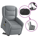 Fauteuil de massage inclinable Gris clair Tissu