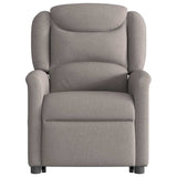 Fauteuil inclinable de massage Taupe Tissu