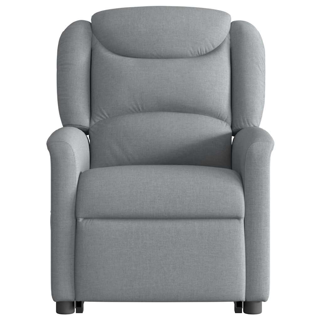 Fauteuil inclinable électrique gris clair tissu