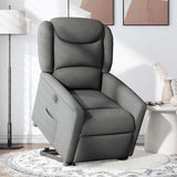 Fauteuil inclinable électrique gris foncé tissu