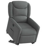 Fauteuil inclinable électrique gris foncé tissu