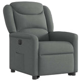 Fauteuil inclinable électrique gris foncé tissu