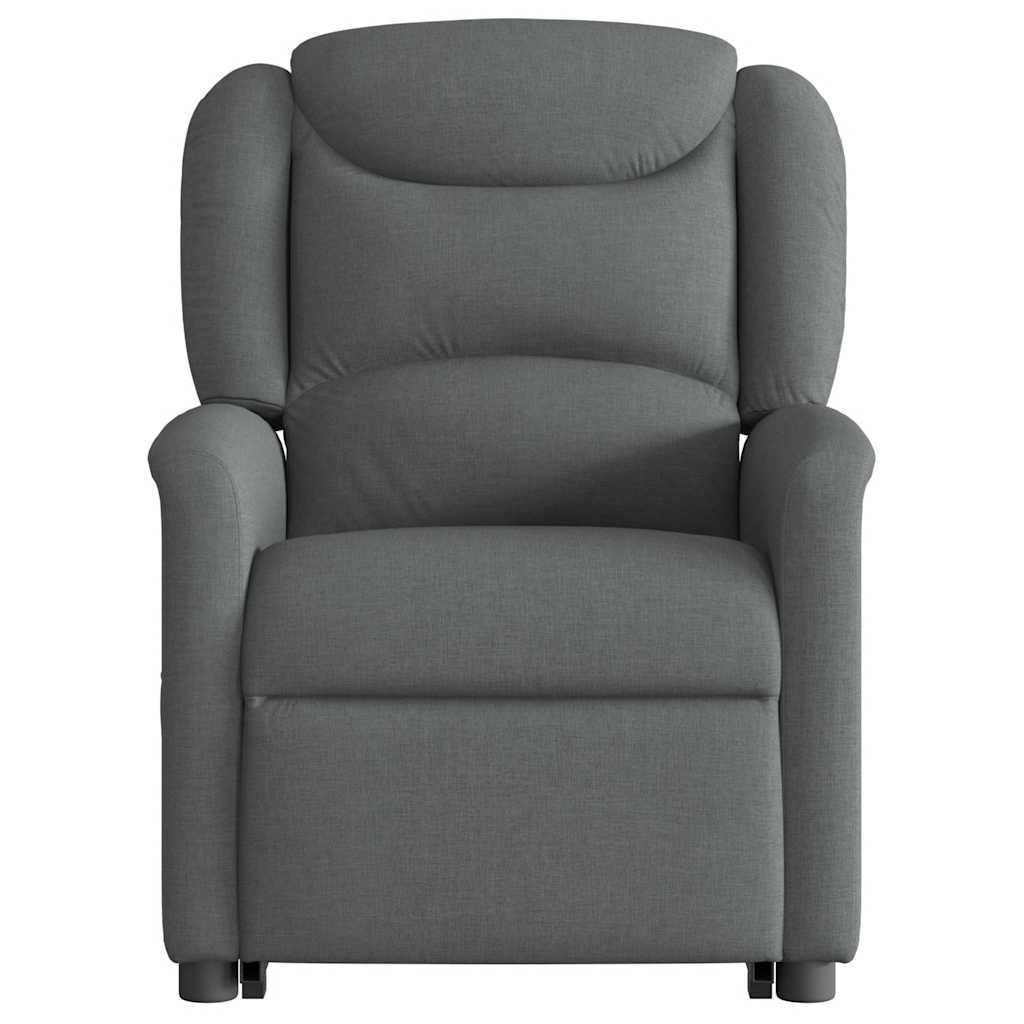 Fauteuil inclinable électrique gris foncé tissu
