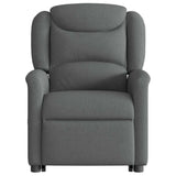 Fauteuil inclinable électrique gris foncé tissu