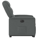 Fauteuil inclinable électrique gris foncé tissu