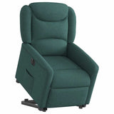 Fauteuil inclinable électrique vert foncé tissu
