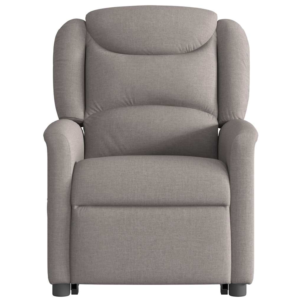Fauteuil inclinable électrique taupe tissu