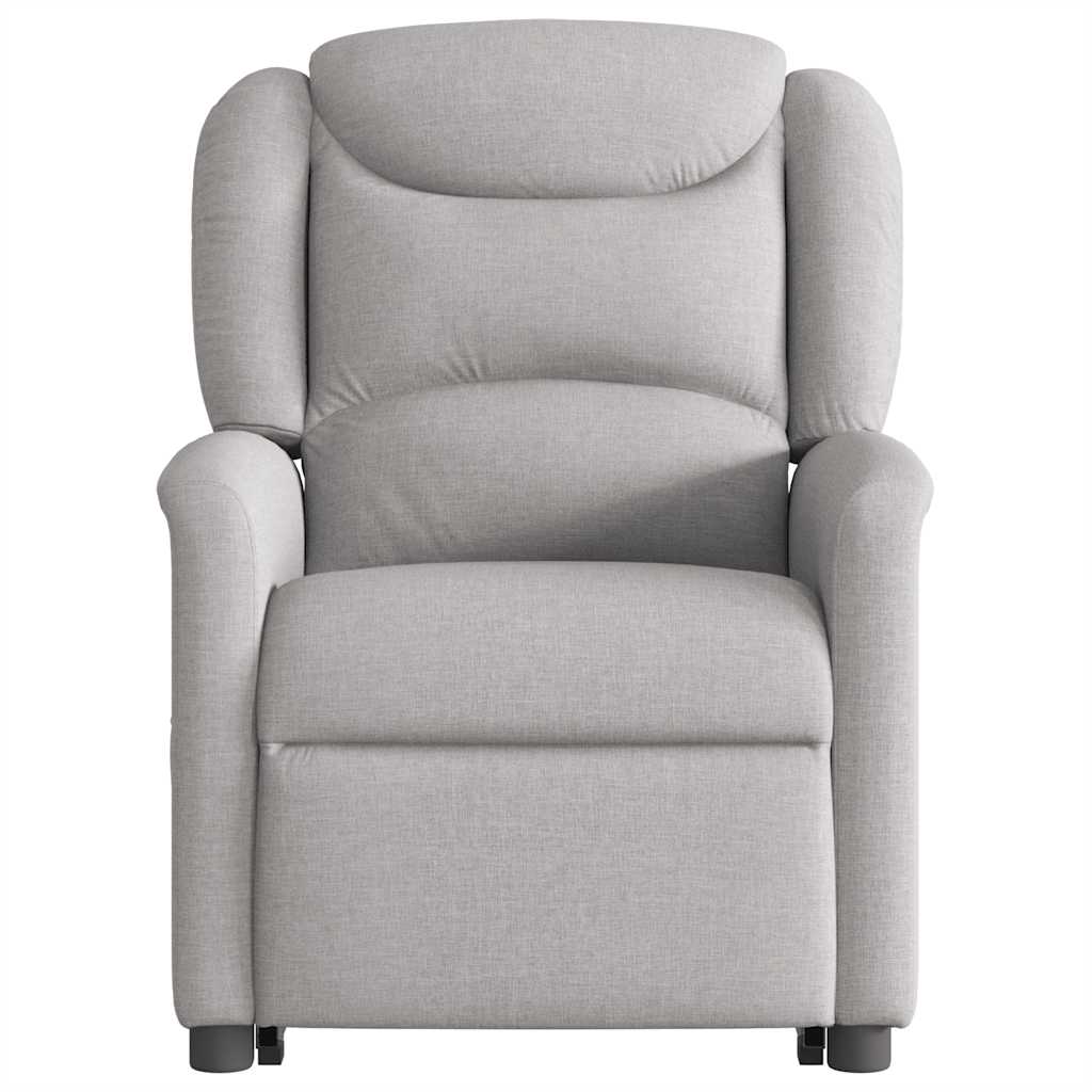 Fauteuil inclinable électrique gris nuage tissu