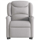 Fauteuil inclinable électrique gris nuage tissu