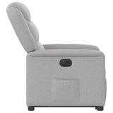 Fauteuil inclinable électrique gris nuage tissu