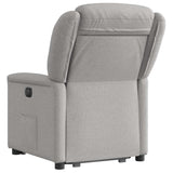 Fauteuil inclinable électrique gris nuage tissu