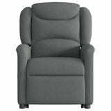 Fauteuil inclinable de massage électrique Gris foncé Tissu