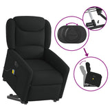 Fauteuil inclinable de massage électrique Noir Tissu