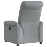 Fauteuil inclinable électrique Gris clair Tissu