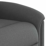 Fauteuil inclinable électrique Gris foncé Tissu