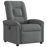 Fauteuil inclinable électrique Gris foncé Tissu