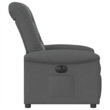 Fauteuil inclinable électrique Gris foncé Tissu