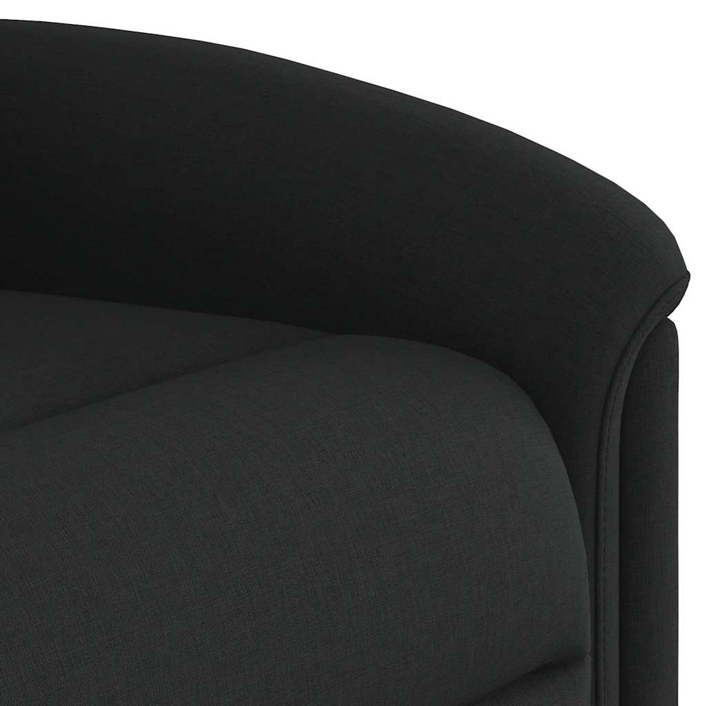 Fauteuil inclinable électrique Noir Tissu