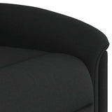 Fauteuil inclinable électrique Noir Tissu