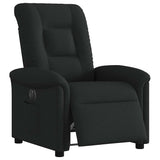 Fauteuil inclinable électrique Noir Tissu