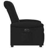 Fauteuil inclinable électrique Noir Tissu