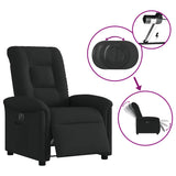 Fauteuil inclinable électrique Noir Tissu
