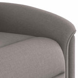 Fauteuil inclinable électrique Taupe Tissu