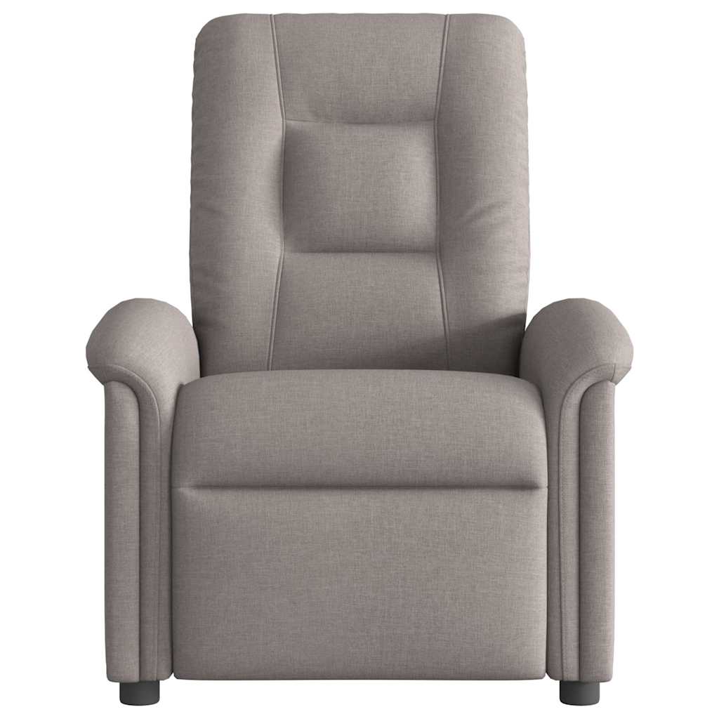 Fauteuil inclinable électrique Taupe Tissu