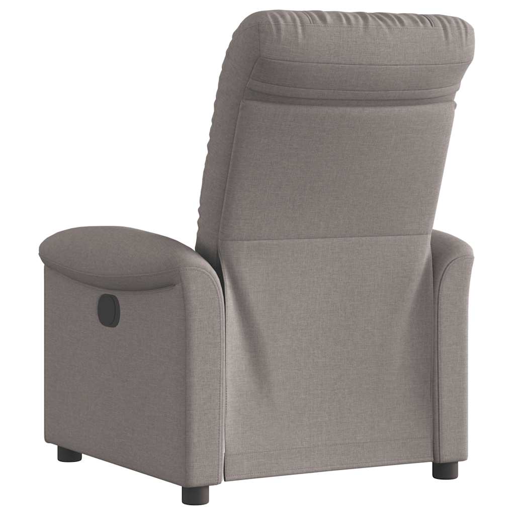 Fauteuil inclinable électrique Taupe Tissu