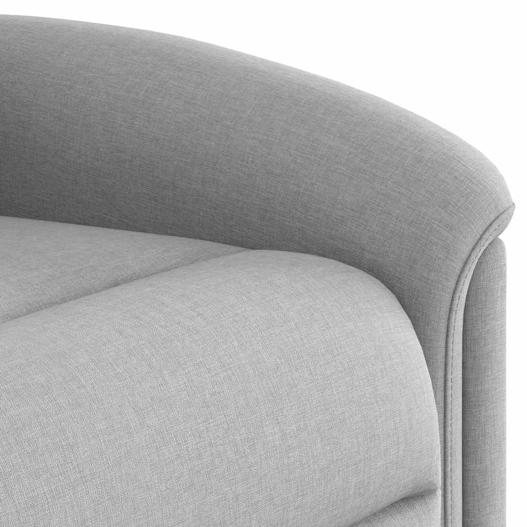 Fauteuil inclinable électrique gris nuage tissu