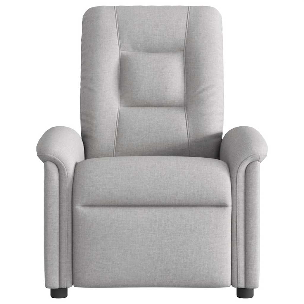 Fauteuil inclinable électrique gris nuage tissu