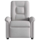 Fauteuil inclinable électrique gris nuage tissu