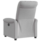 Fauteuil inclinable électrique gris nuage tissu