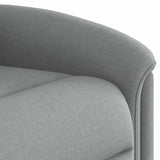 Fauteuil de massage inclinable électrique gris clair tissu