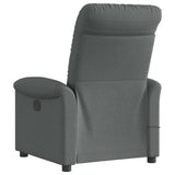 Fauteuil inclinable de massage électrique gris foncé tissu