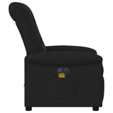 Fauteuil de massage inclinable électrique Noir Tissu