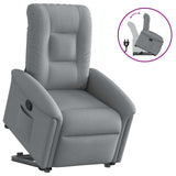 Fauteuil inclinable Gris clair Tissu