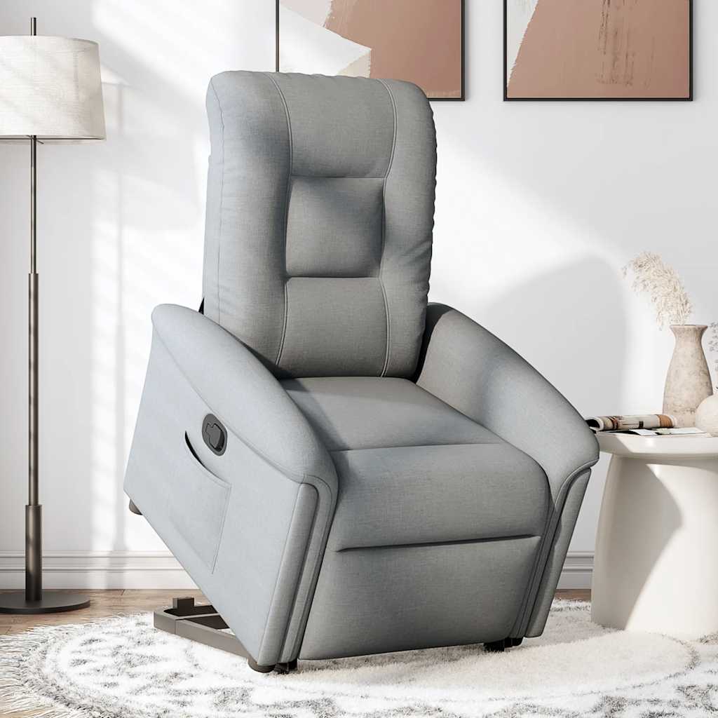Fauteuil inclinable Gris clair Tissu