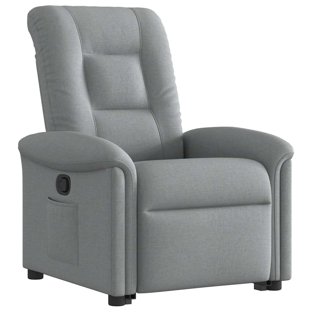 Fauteuil inclinable Gris clair Tissu