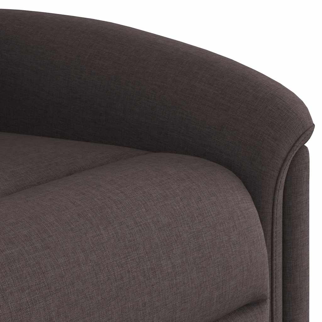 Fauteuil inclinable marron foncé tissu