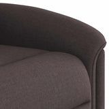 Fauteuil inclinable marron foncé tissu
