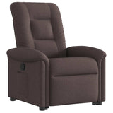 Fauteuil inclinable marron foncé tissu